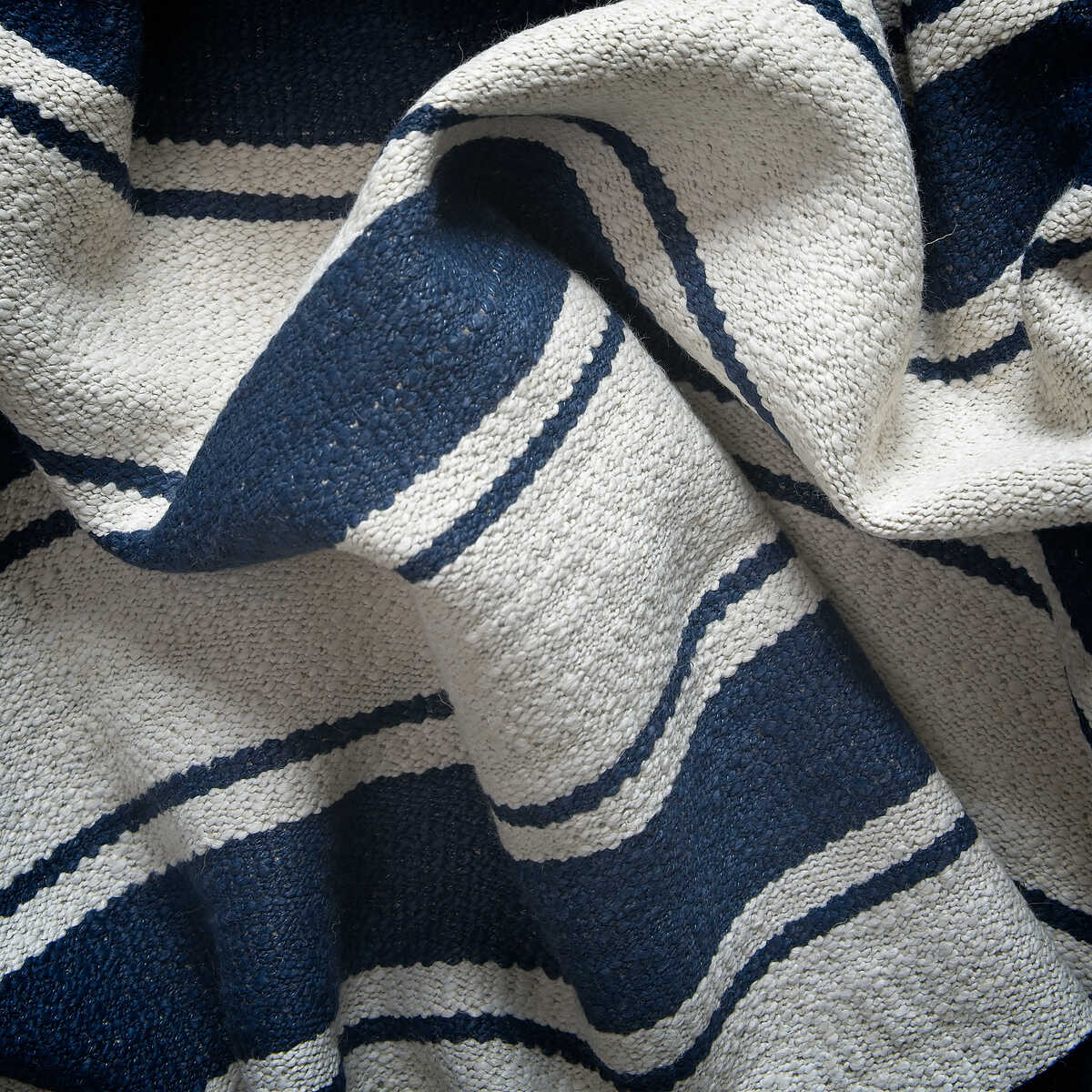 Mountain Stripe - Navy - KRAVET COUTURE Fabric