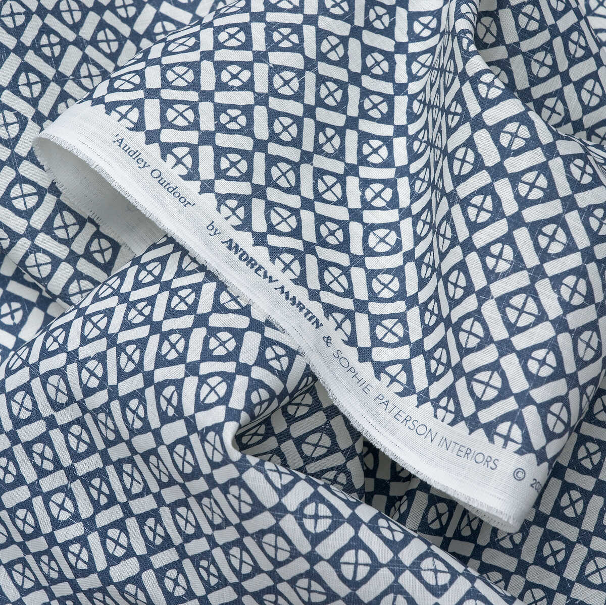 Audley Outdoor - Navy - KRAVET COUTURE Fabric