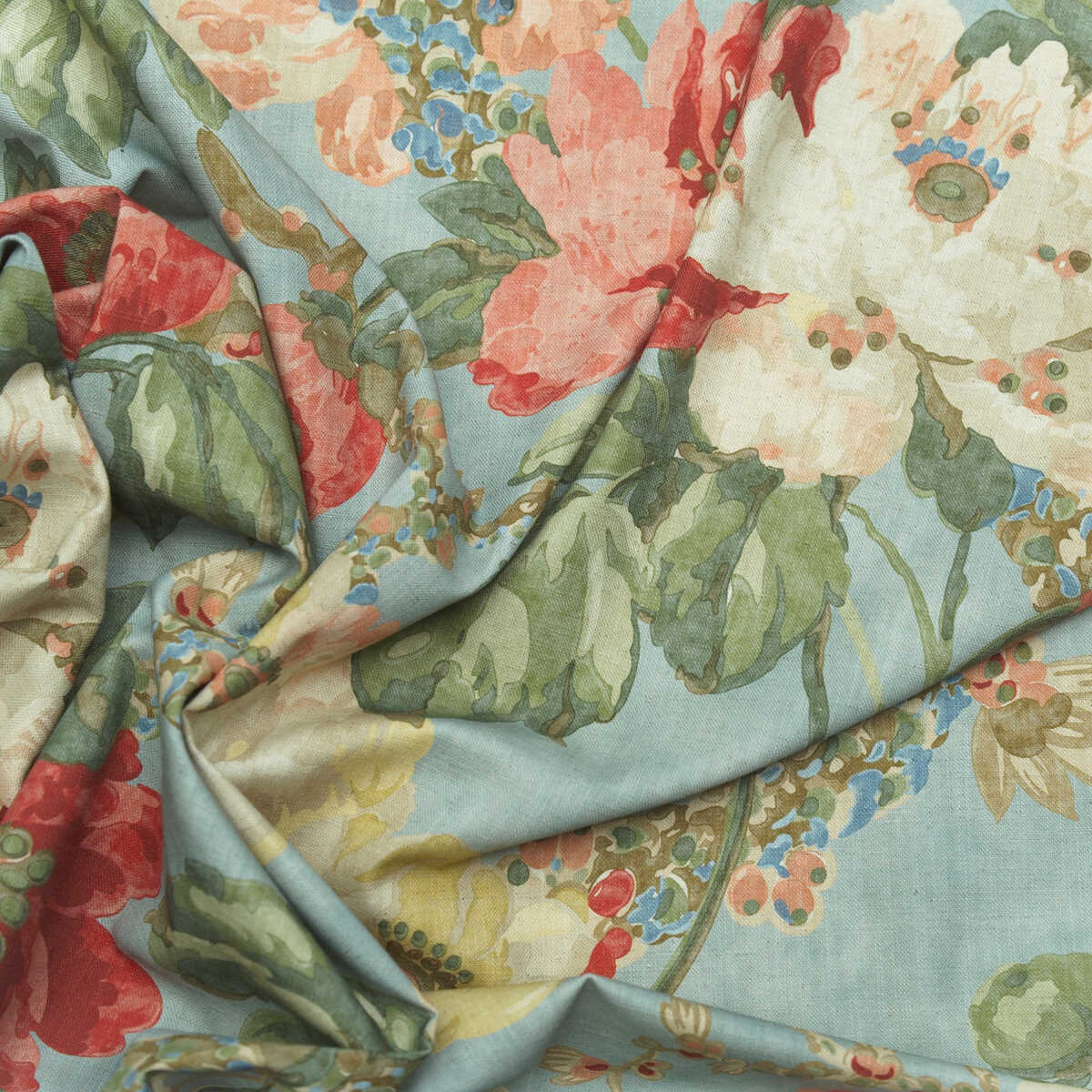 Peony - Summer Sky - KRAVET COUTURE Fabric