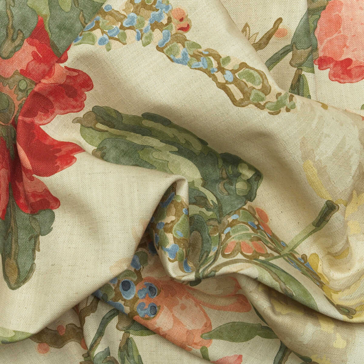 Peony - Natural - KRAVET COUTURE Fabric