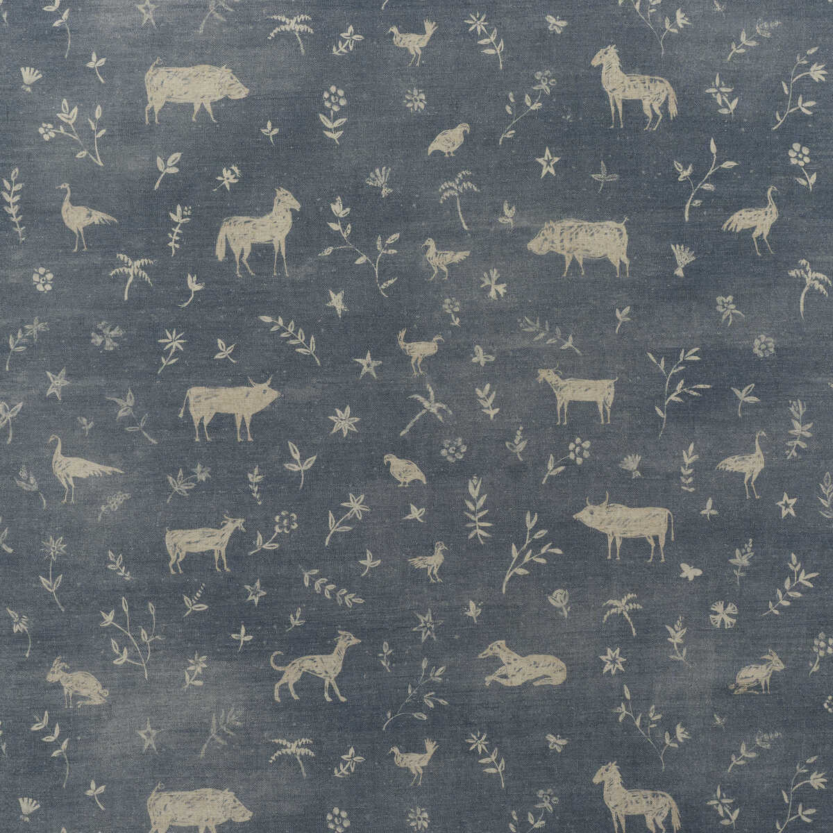 Avebury - Denim - KRAVET COUTURE Tela