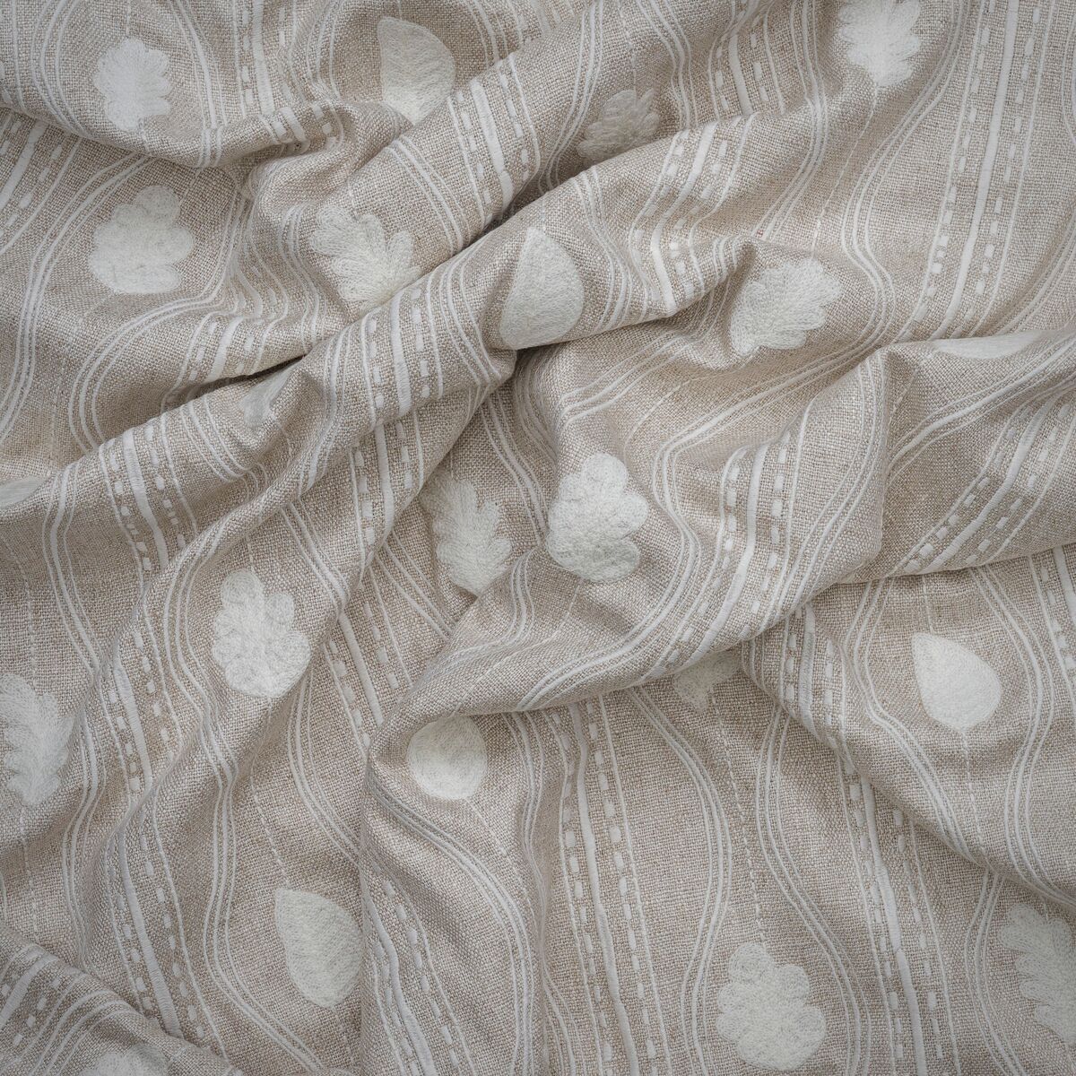 Falling Leaves - Ivory - Kravet Couture Fabric