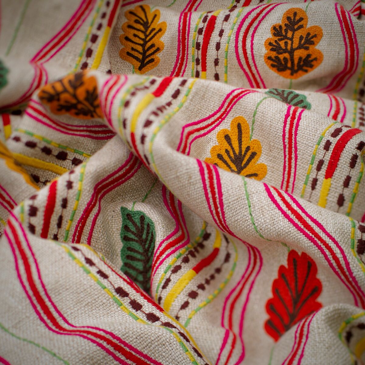 Falling Leaves - Multi - Kravet Couture Fabric