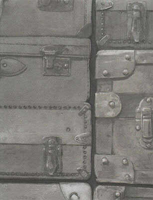 Luggage - Gunmetal - KRAVET COUTURE Wallpaper