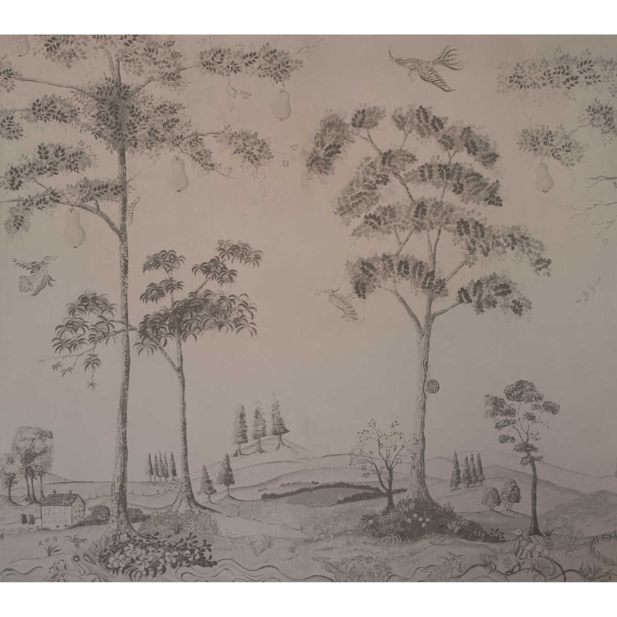 Mythical Land - Peat - KRAVET COUTURE Wallpaper