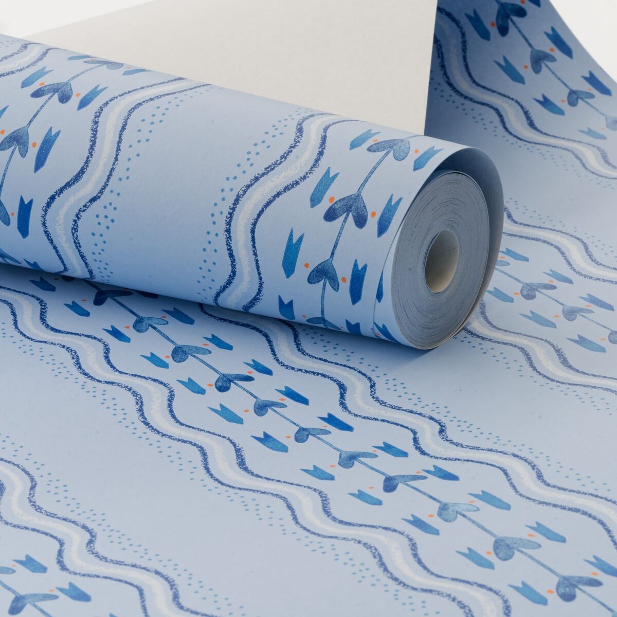 Hearty Wp - Sky Blue - Kravet Couture Wallpaper
