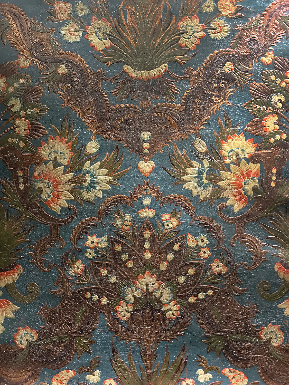 Cuir Luxembourg - Blue - Scalamandre Fabric