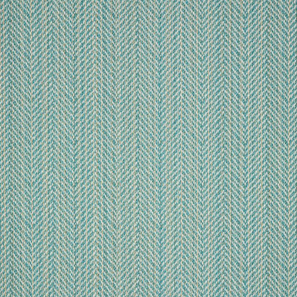Color: Blue, Color: Blue Green, Material: 100% Sunbrella Acrylic, Mildew Resistant: Yes, Pattern Direction: Top To Bottom, Recommended Use: Indoor Outdoor Upholstery Cushion Pillow, Warranty: 5 Year, Water Repellent: Yes, Width: 54", Type: Textured Solid (Herringbone), Pattern Direction: Up the roll, Repeat: N/A