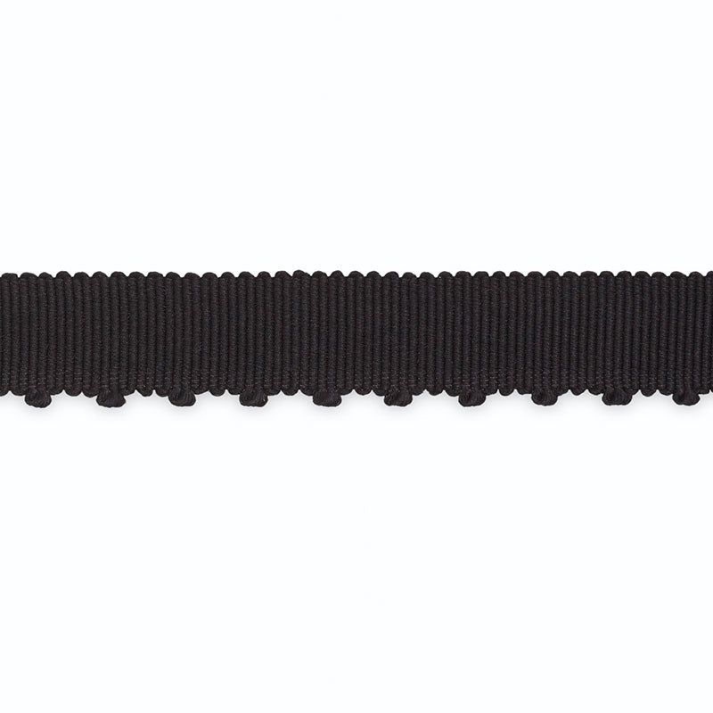AMY-PICOT-EDGE-GROSGRAIN-BLACK-SCHUMACHER-B109-9 - Schumacher Trim
