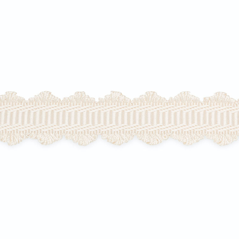 LEAH-DOUBLE-SCALLOPED-BRAID-BLANC-SCHUMACHER-B153-1 - Schumacher Trim