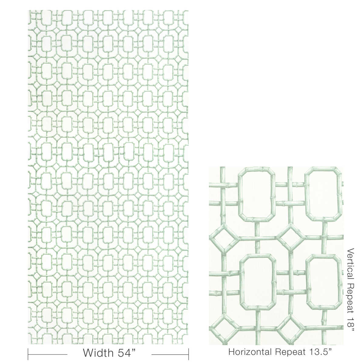 Bambu Fret - Leek - KRAVET COUTURE Fabric