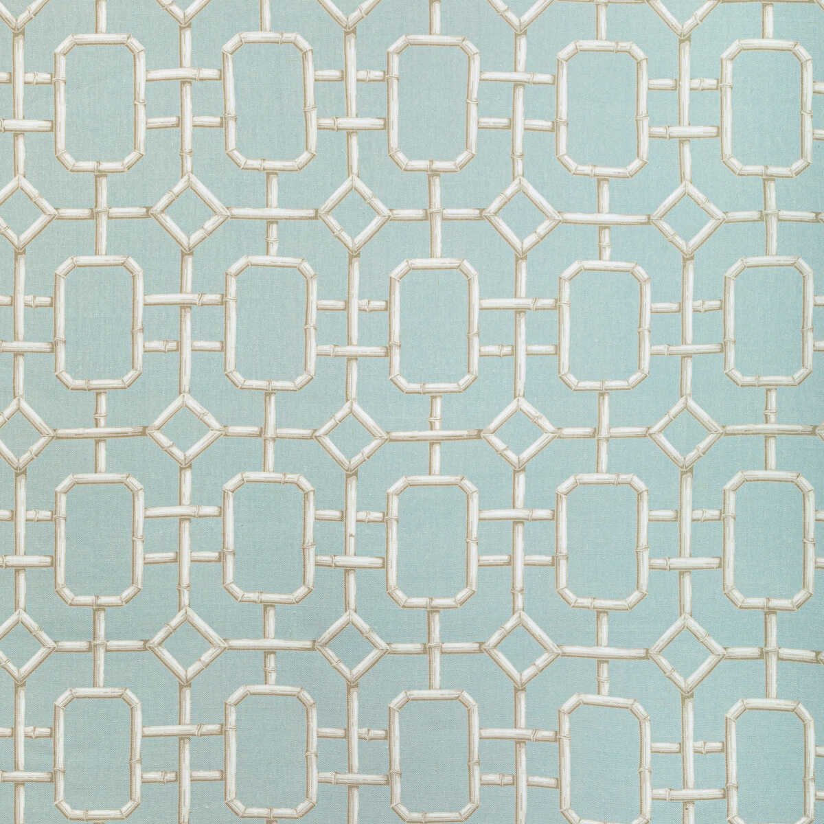 Bambu Fret - Delft - KRAVET COUTURE Fabric