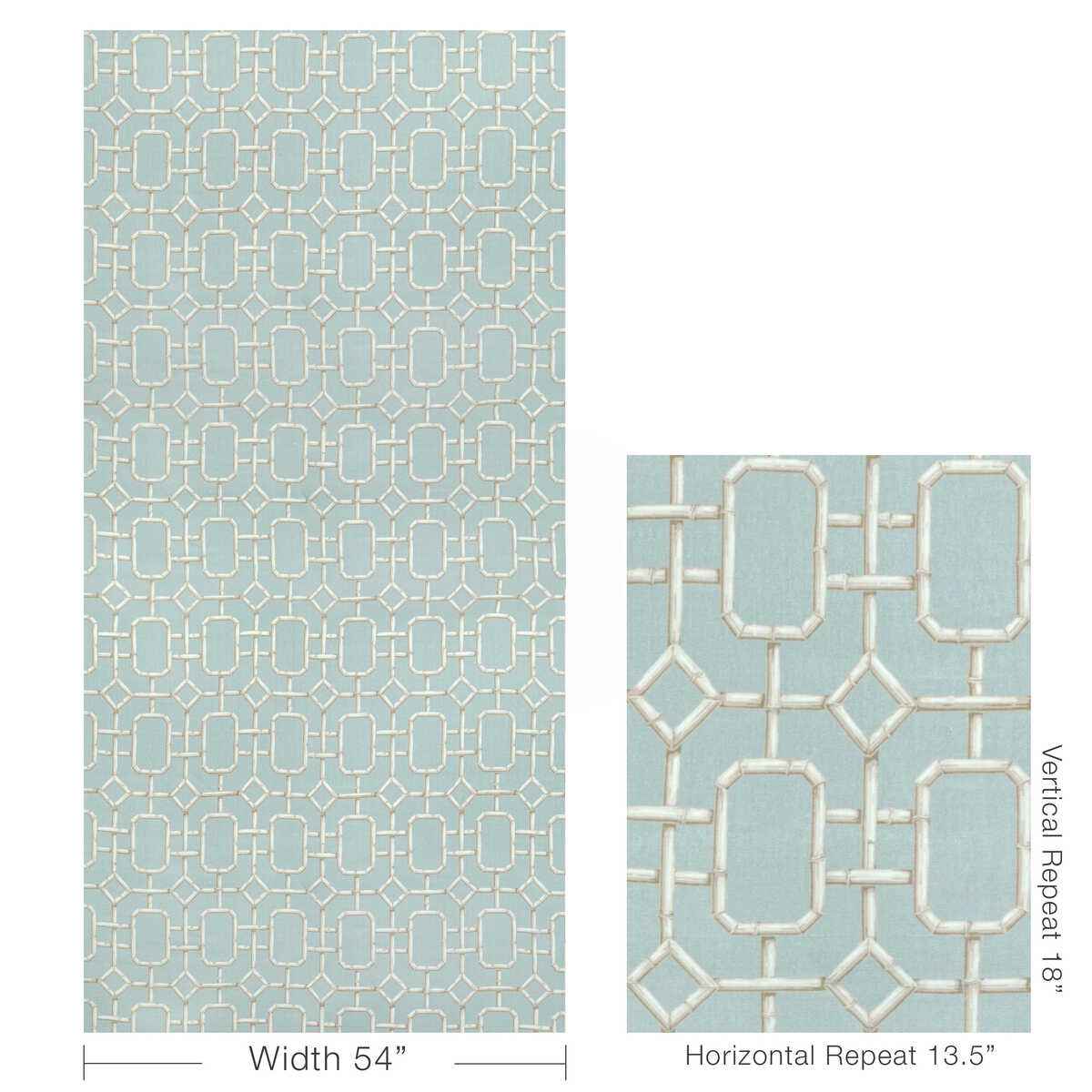Bambufret5160 Bambu Fret Delft Kravet Couture Fabric - KRAVET COUTURE Fabric