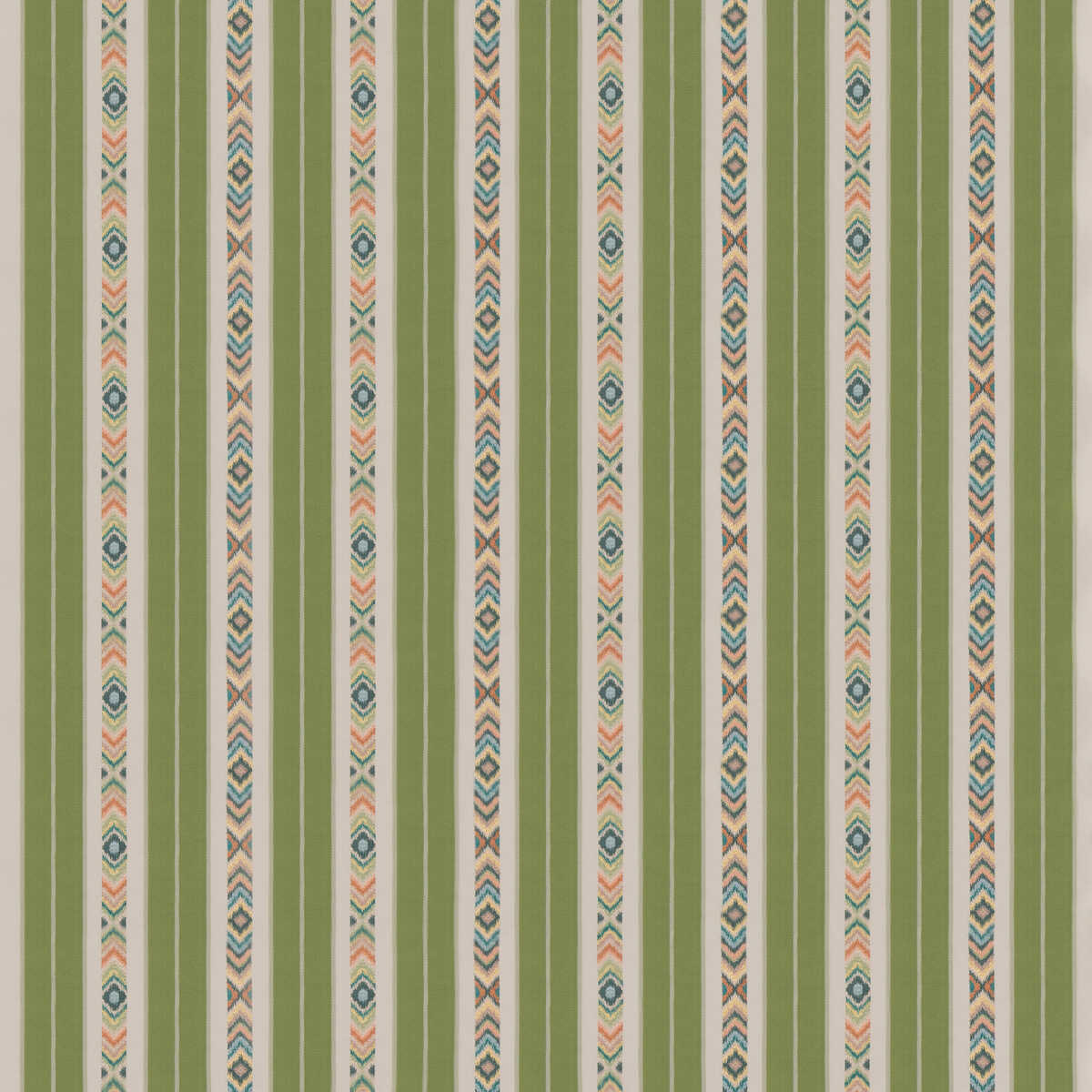 Ashlar Stripe - Emerald - G P & J BAKER Fabric
