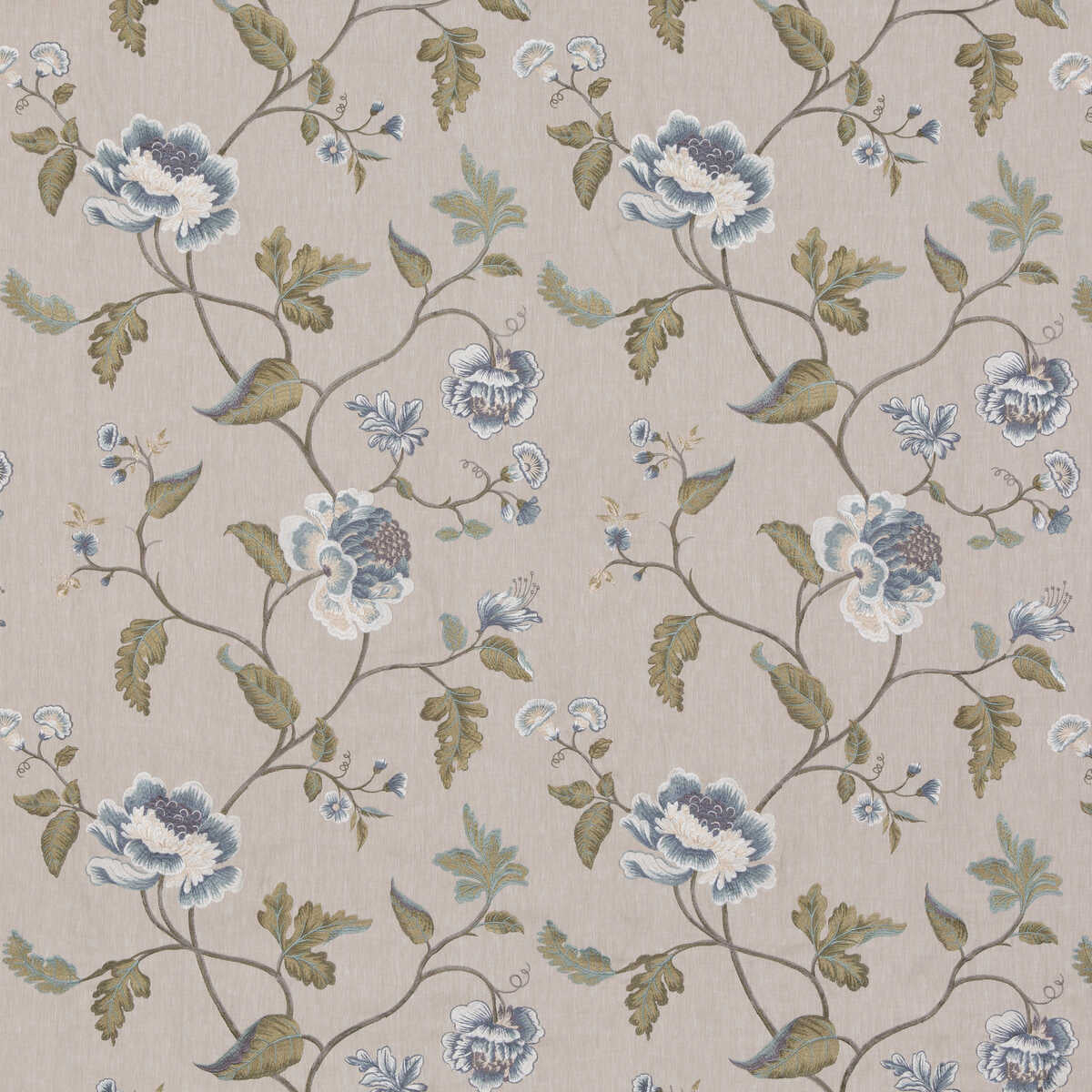 Lavenham - Blue - G P & J BAKER Fabric