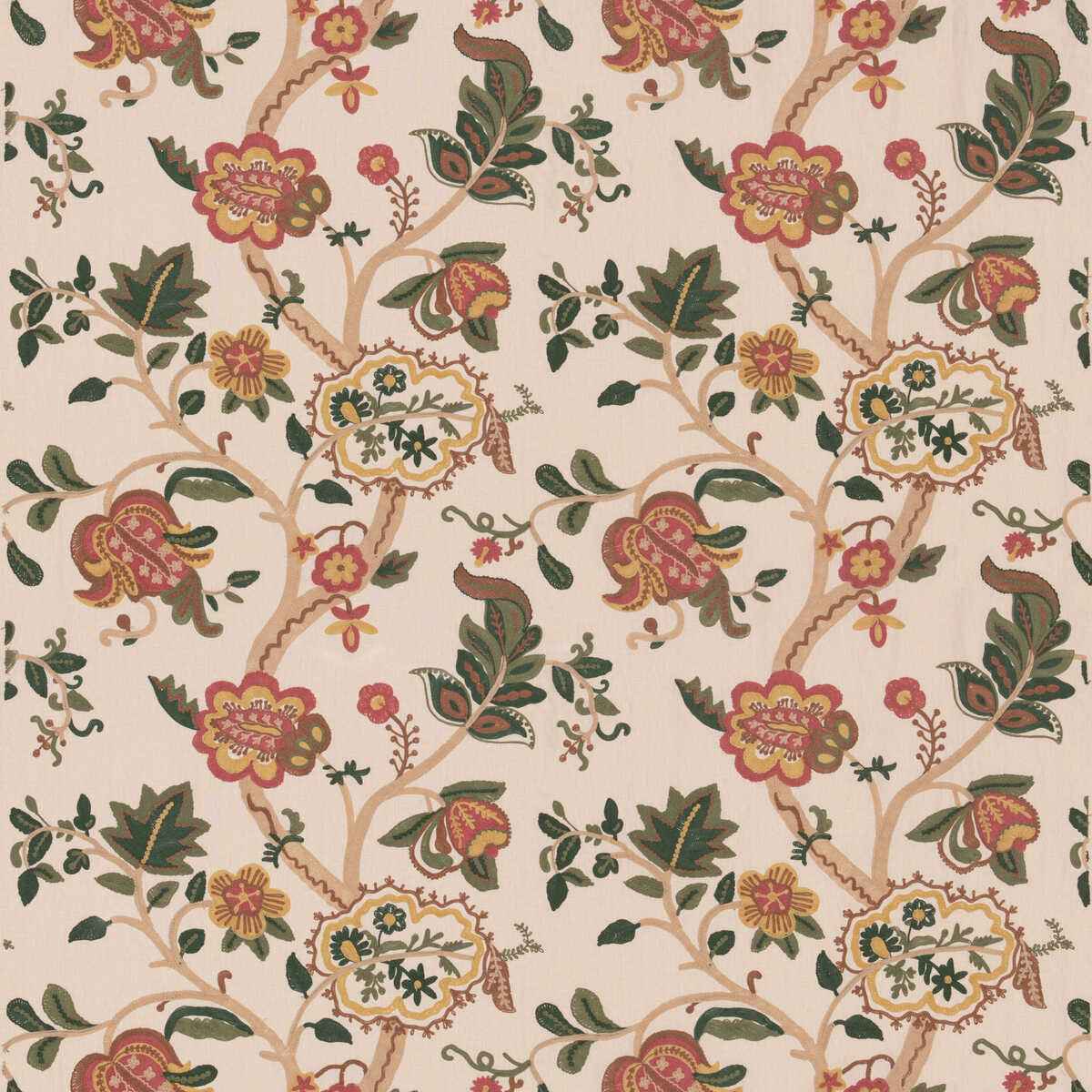 Bf1102210 Chewton Rose Green G P J Baker Fabric - G P & J BAKER Fabric