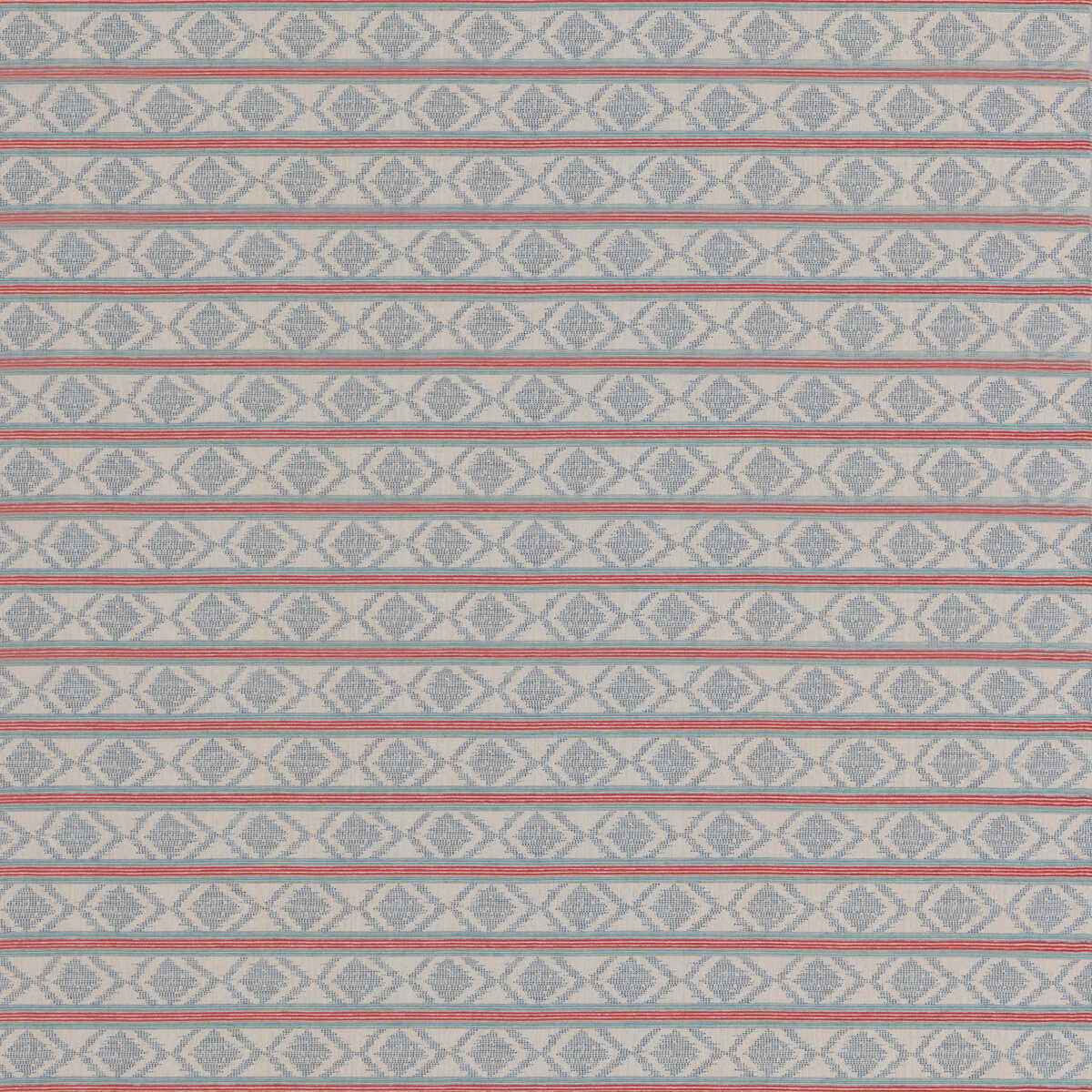 Bf1103410 Burford Stripe Red Blue G P J Baker Fabric