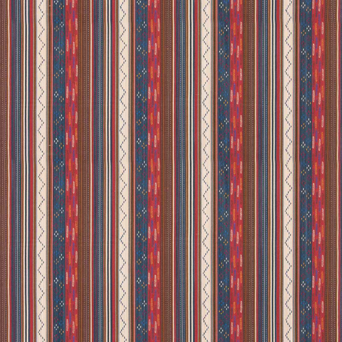 Bf1106020 Runaway Indigo Red G P J Baker Fabric - G P & J BAKER Fabric