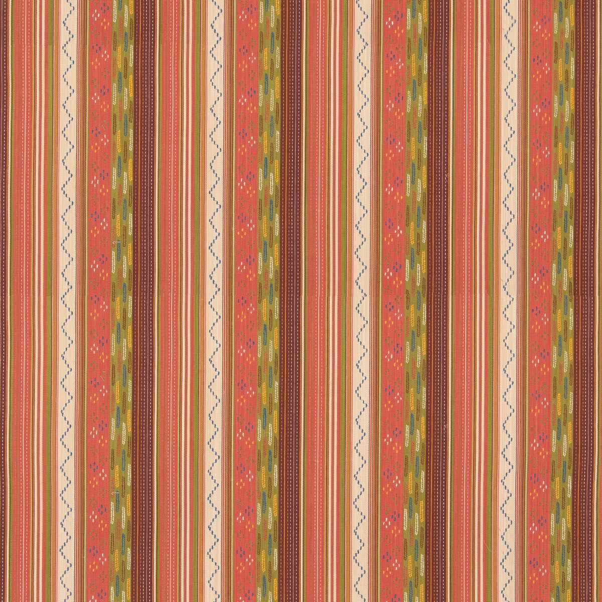 Bf1106030 Runaway Coral Green G P J Baker Fabric - G P & J BAKER Fabric