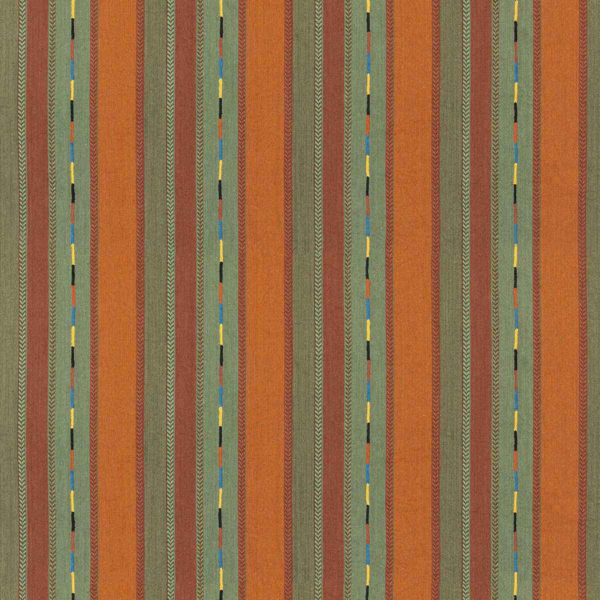 Bf1106230 Bunty Orange Green G P J Baker Fabric - G P & J BAKER Fabric