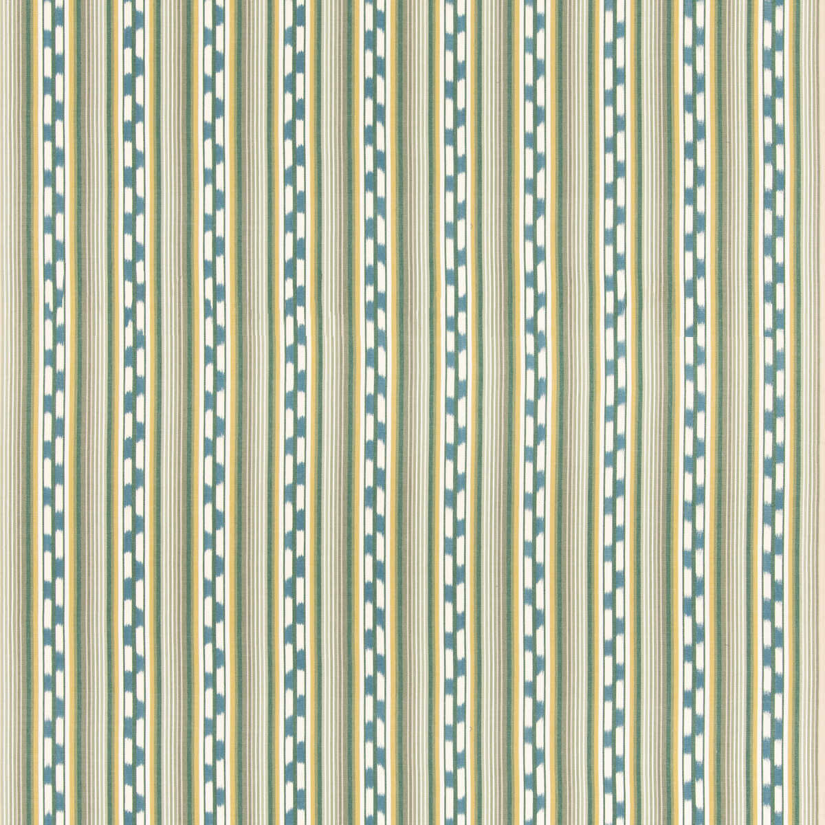 Halki Stripe - Emerald/Blue - G P & J BAKER Fabric