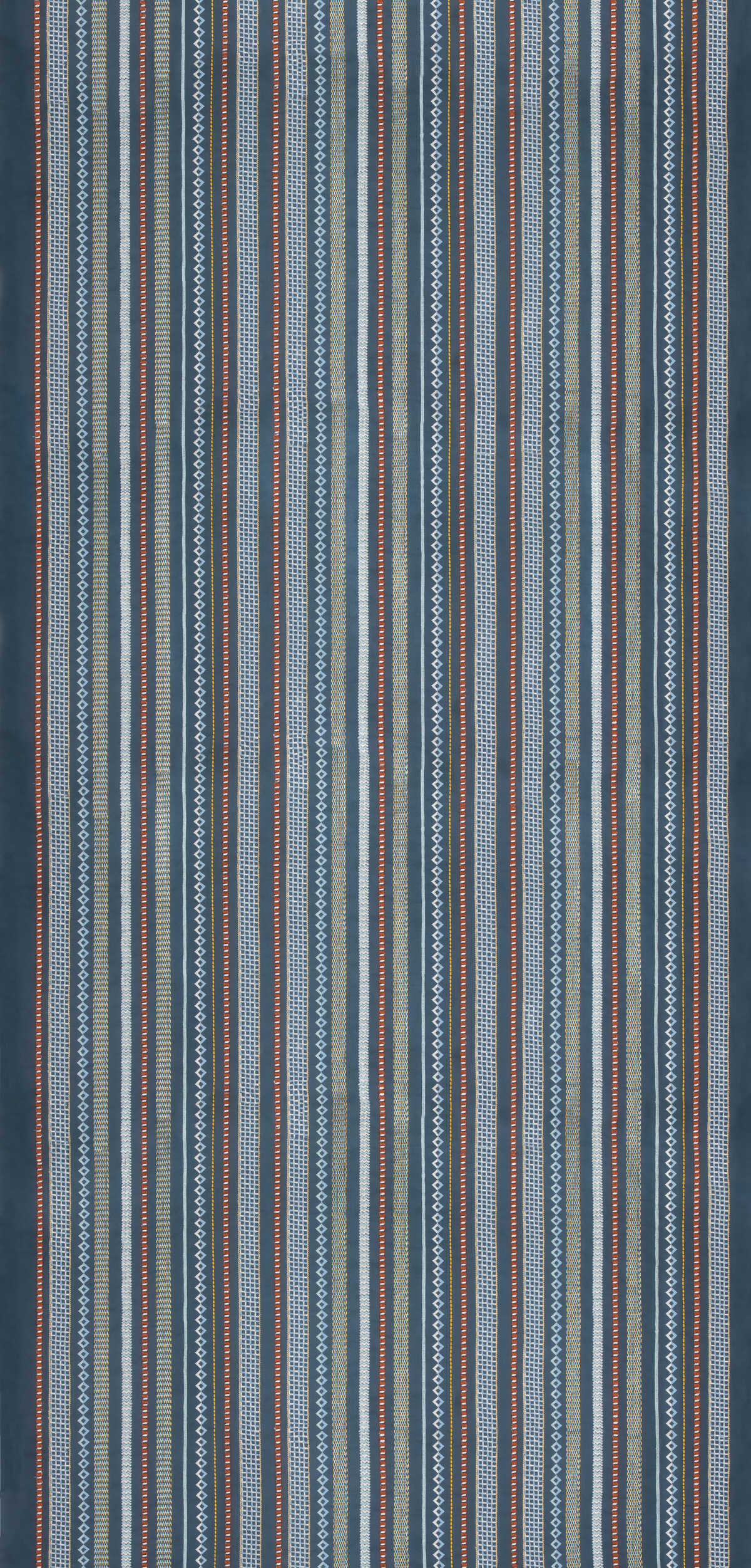 Tudor Stripe - Indigo - G P & J BAKER Fabric
