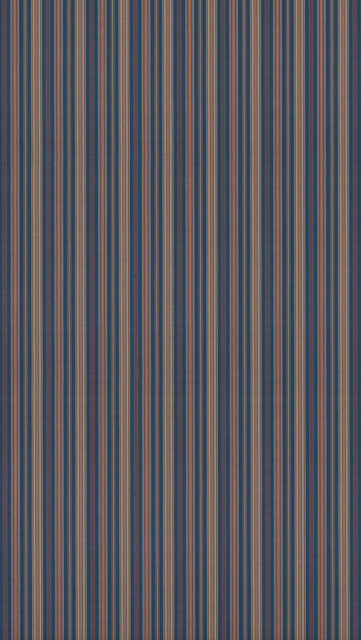 Penny Stripe - Indigo - G P & J BAKER Fabric