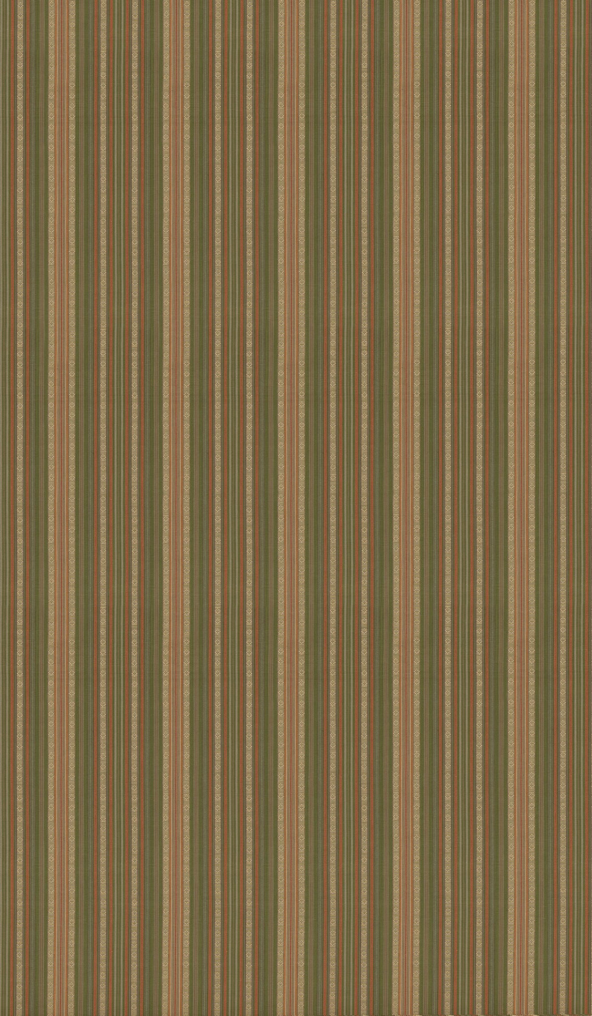 Symington Stripe - Green/Coral
