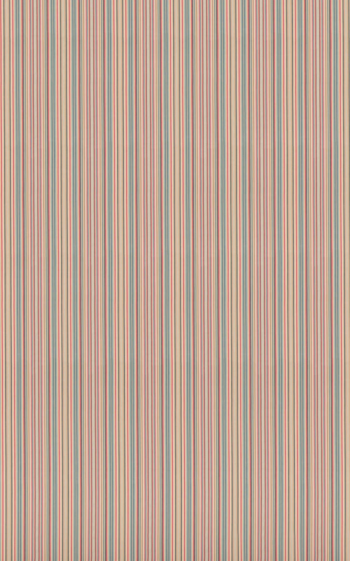 Luna Stripe - Teal/Red - G P & J BAKER Fabric