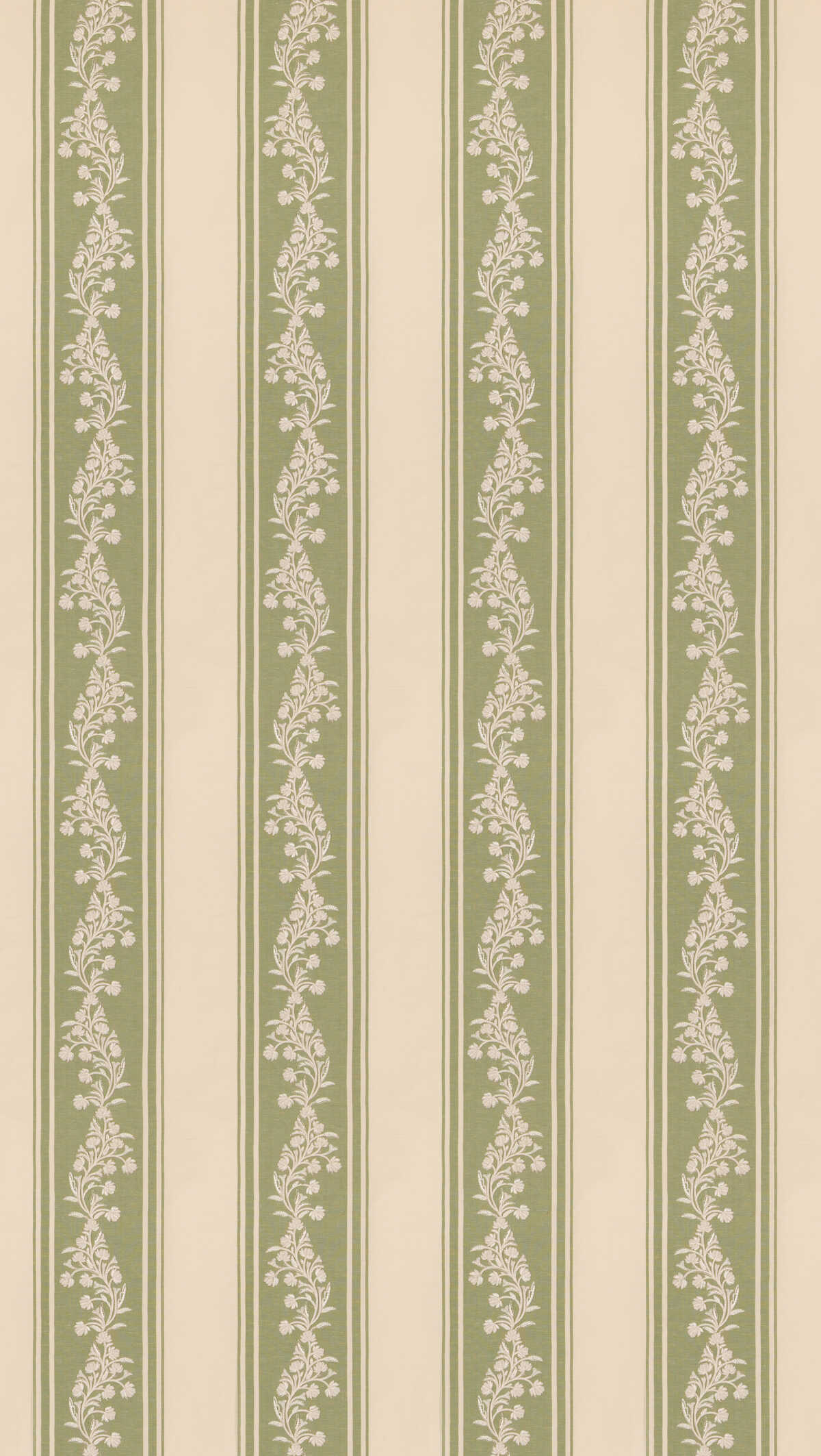 Aldbury Stripe - Green - G P & J BAKER Fabric