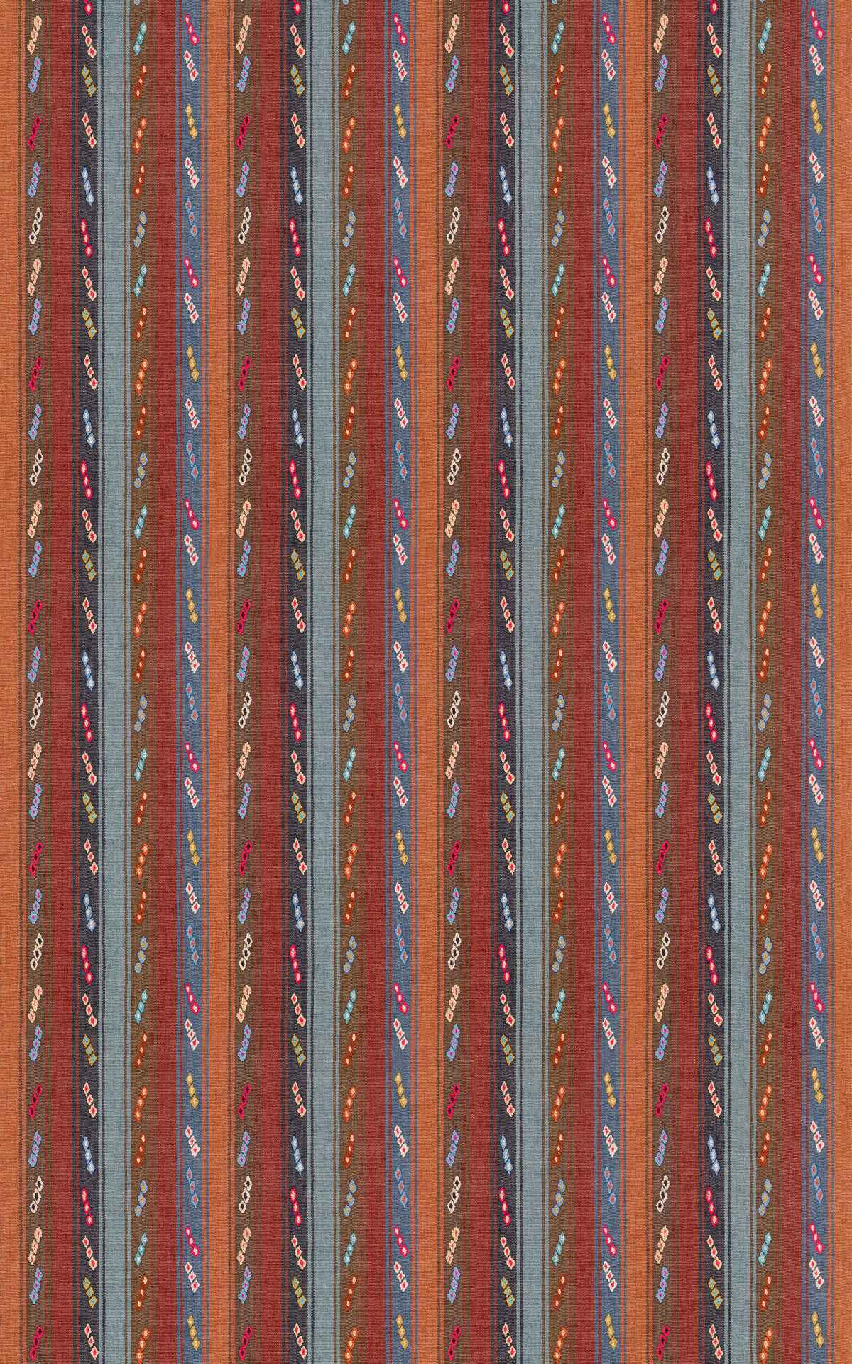 Bf1112810 Tip Toe Indigo Chocolate G P J Baker Fabric
