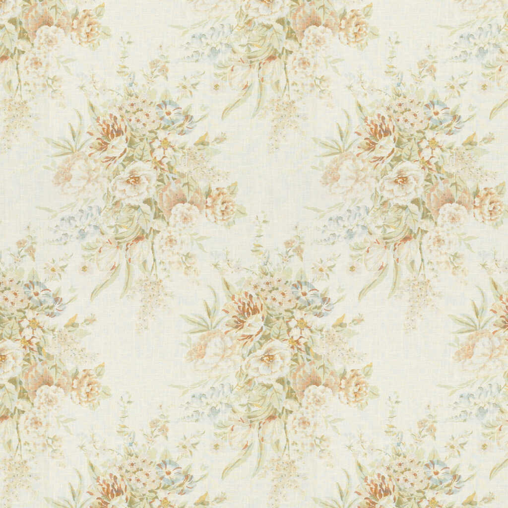 Sherbourne Ii - Peach/Aqua - LEE JOFA Fabric