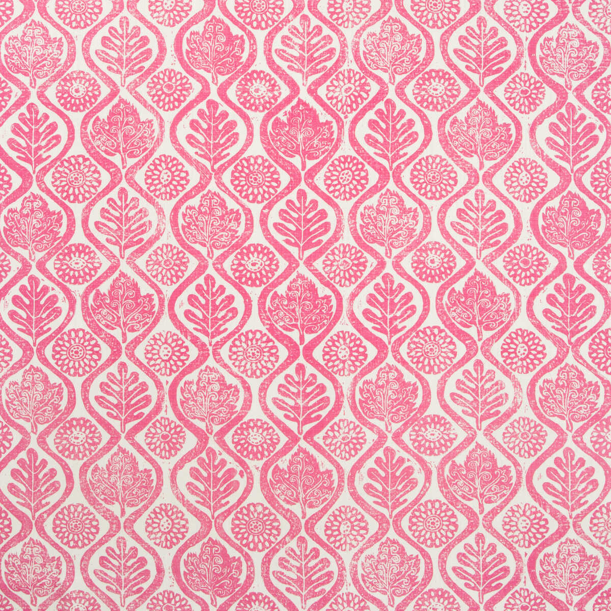 Oakleaves - Fuschia - LEE JOFA Fabric