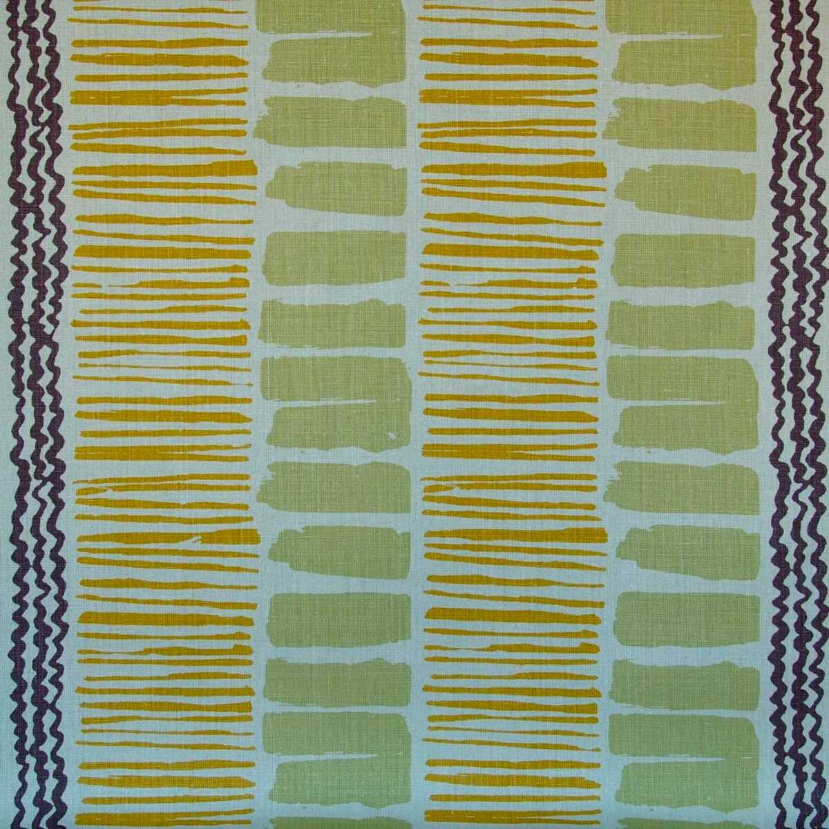 Saltaire - Lime/Gold/Plum - LEE JOFA Fabric