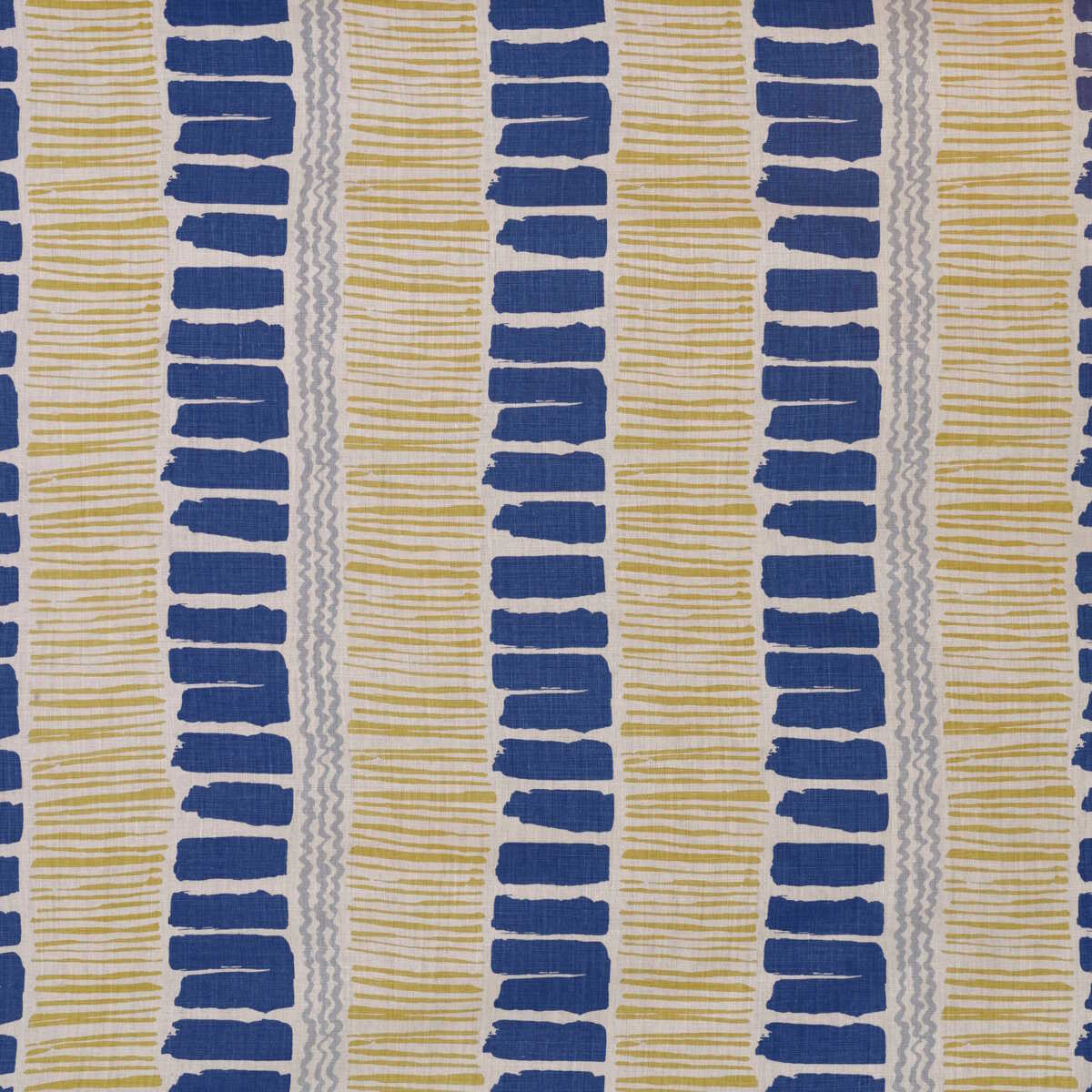 Saltaire - Indigo/Yellow/Aqua - LEE JOFA Fabric