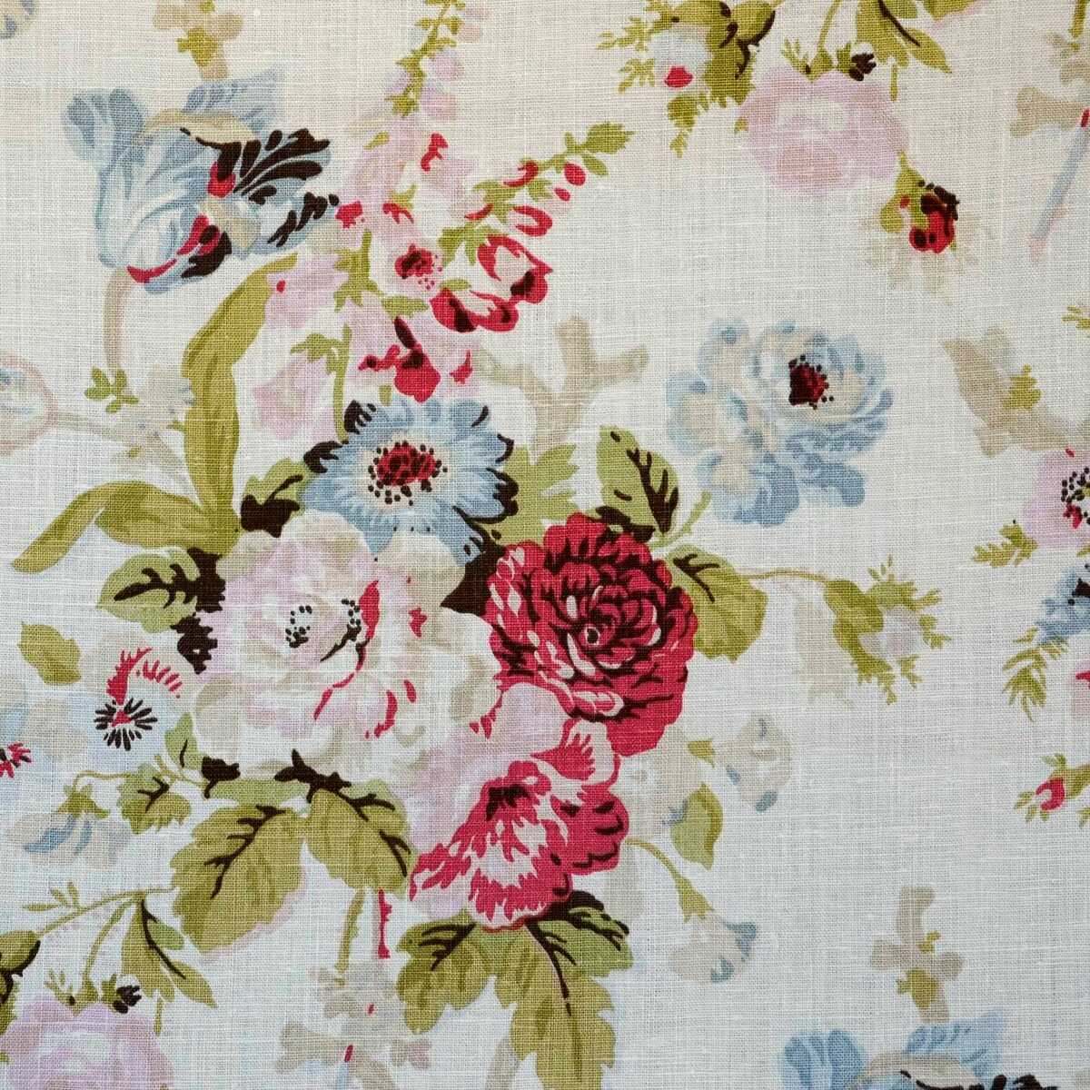 Grenville Linen - Pink/Green - LEE JOFA Fabric