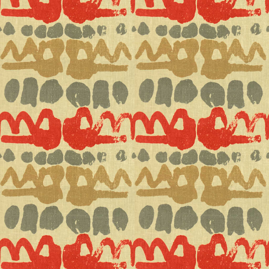 Altamira - Red/Grey - LEE JOFA Fabric