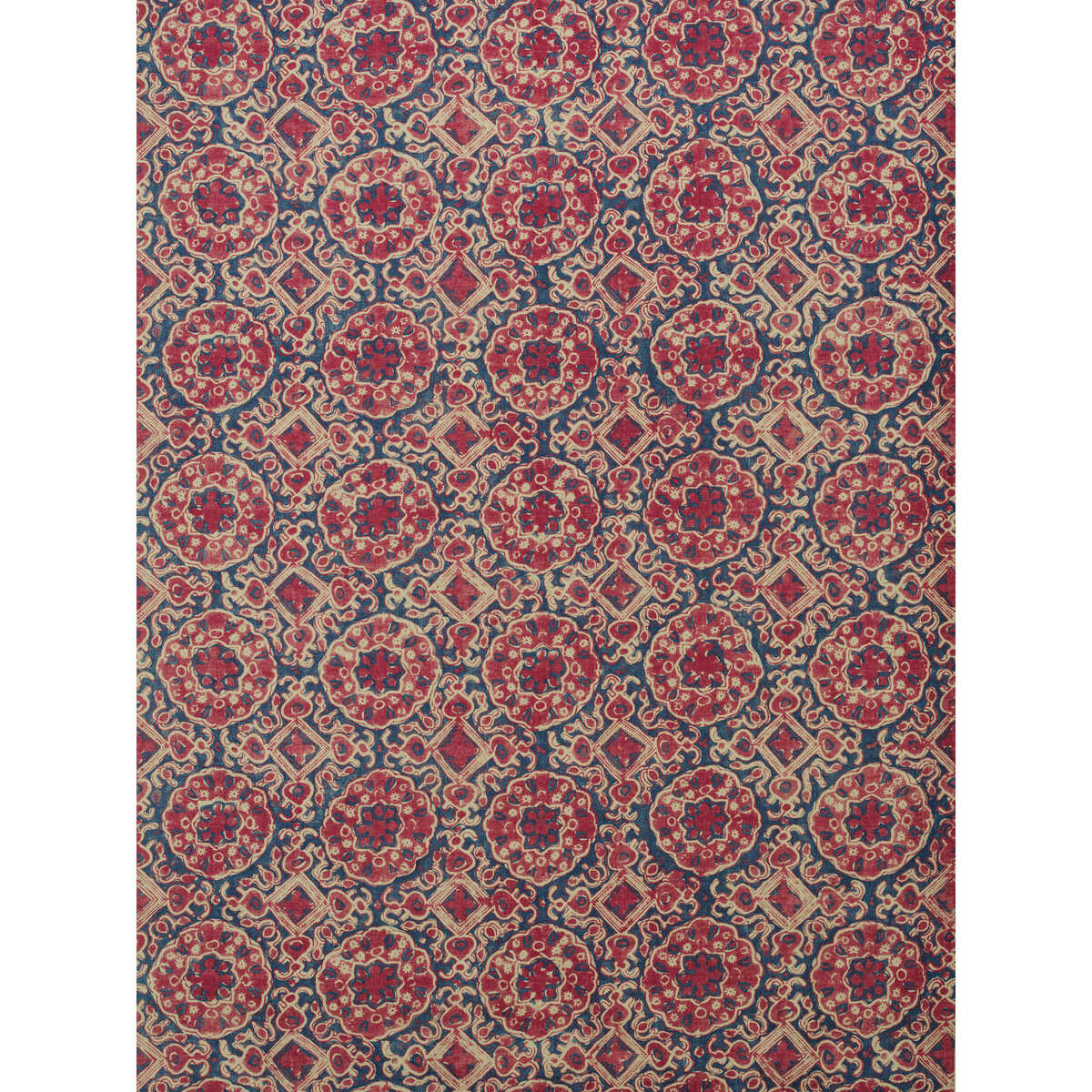 Ashcombe - Red/Blue - LEE JOFA Fabric