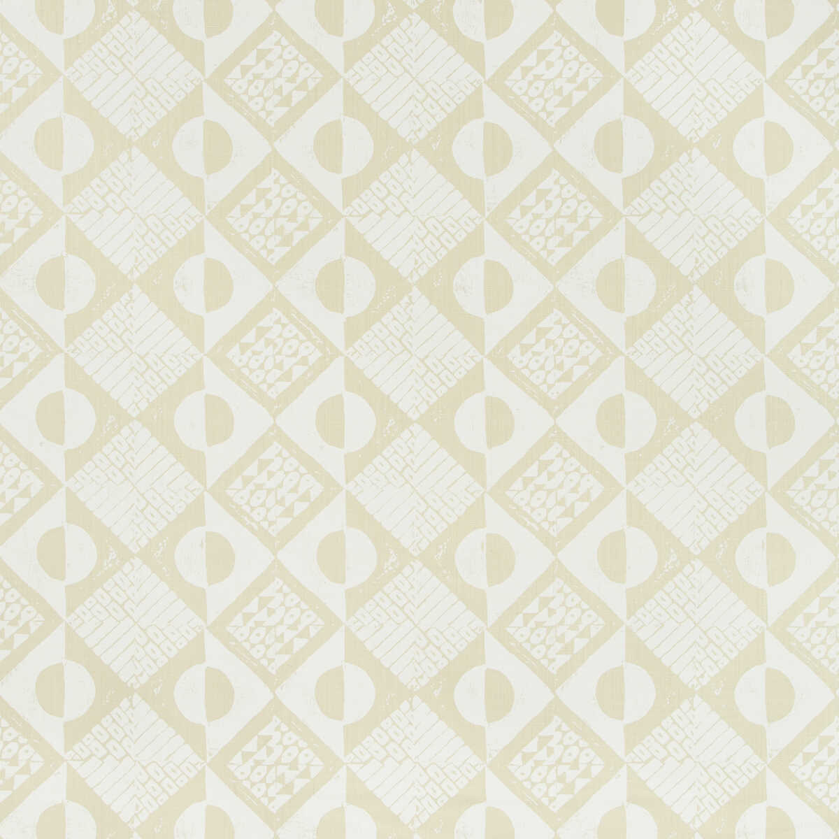 Circles And Squares - Off White - LEE JOFA Fabric