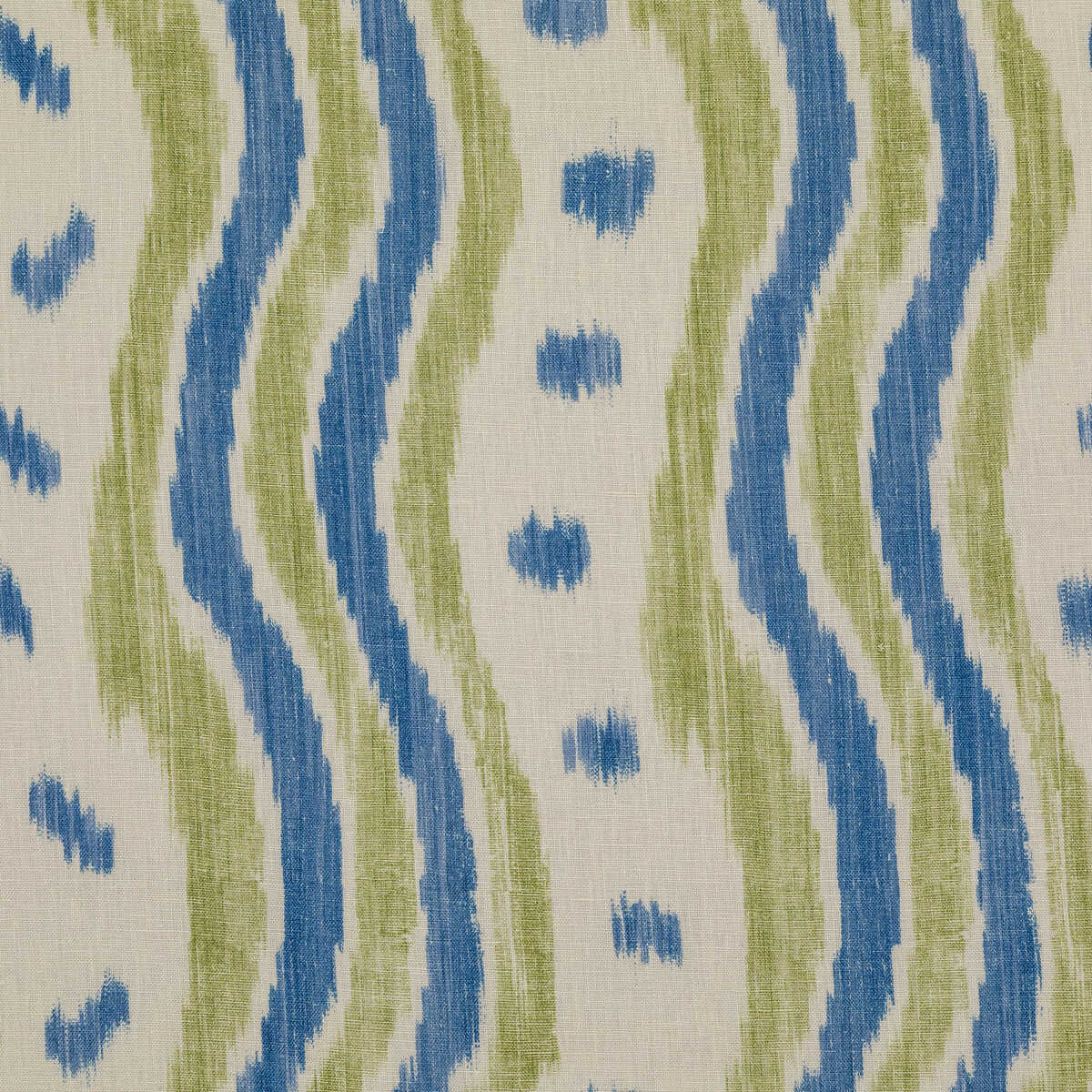 Ikat Stripe - Blue/Lime - LEE JOFA Fabric