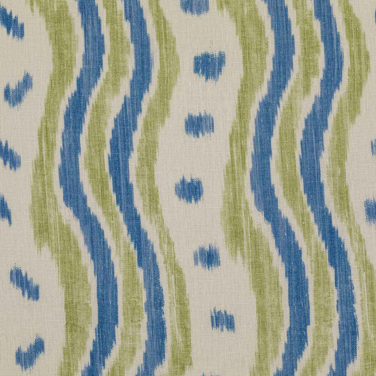 Bfc36875230 Ikat Stripe Blue Lime Lee Jofa Fabric - LEE JOFA Fabric