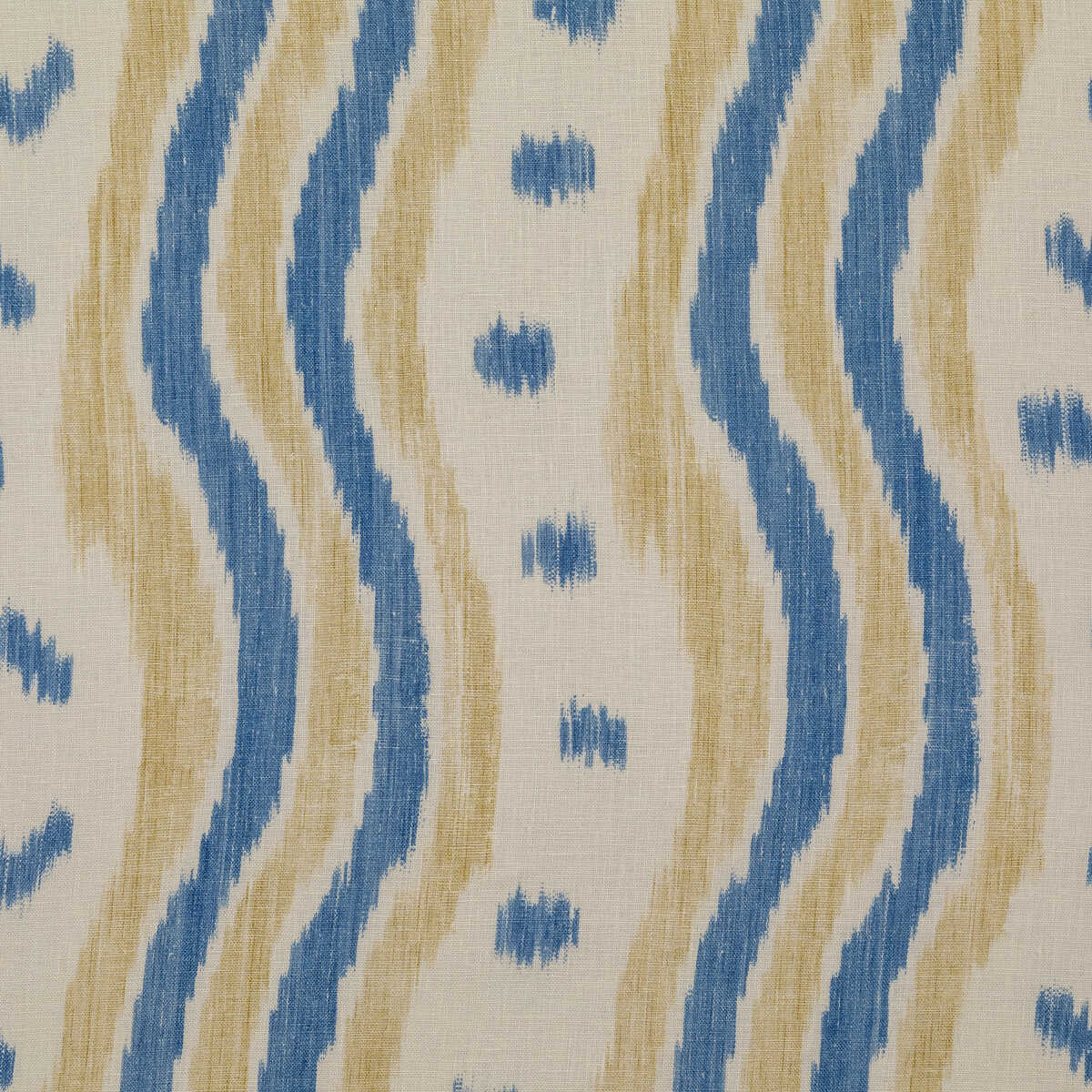 Ikat Stripe - Blue/Yellow - LEE JOFA Fabric