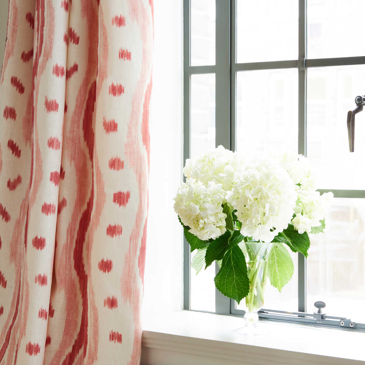Ikat Stripe - Coral - LEE JOFA Fabric