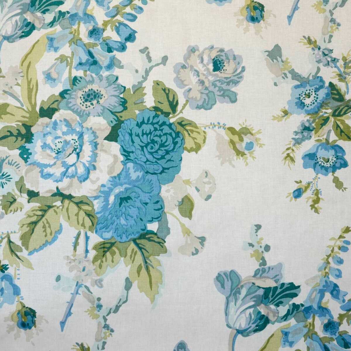 Grenville Glazed Chintz - Blue/Green - LEE JOFA Fabric