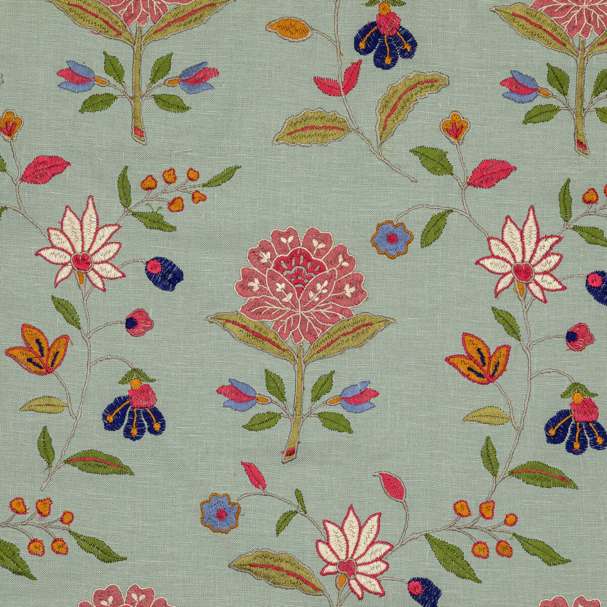 Kalla - Pink/Green - LEE JOFA Fabric