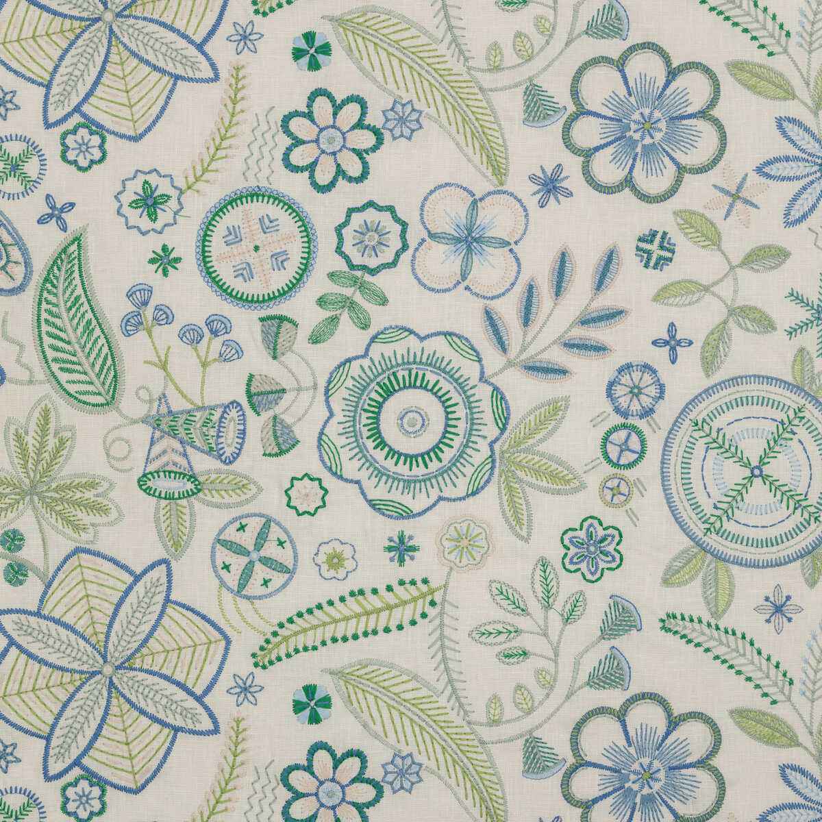 Bfc37105230 Eden Blue Green Lee Jofa Fabric - LEE JOFA Fabric