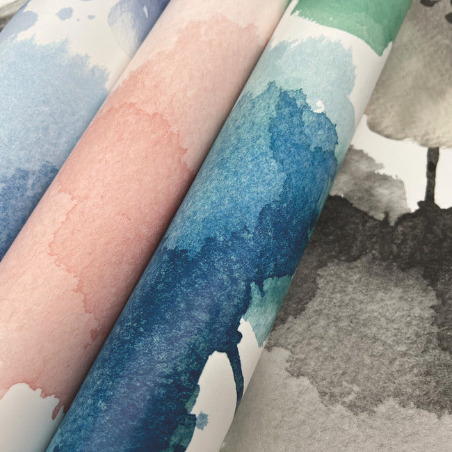 watercolor-bouquet-wallpaper-blue-green-york-wallcoverings-bl1774
