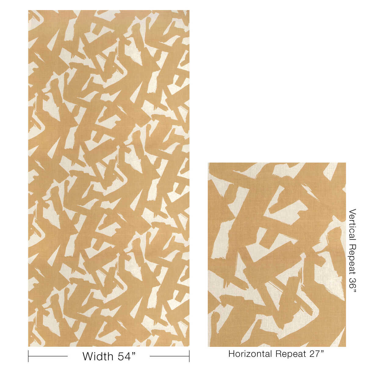 Bold Lines - Camel - KRAVET COUTURE Fabric