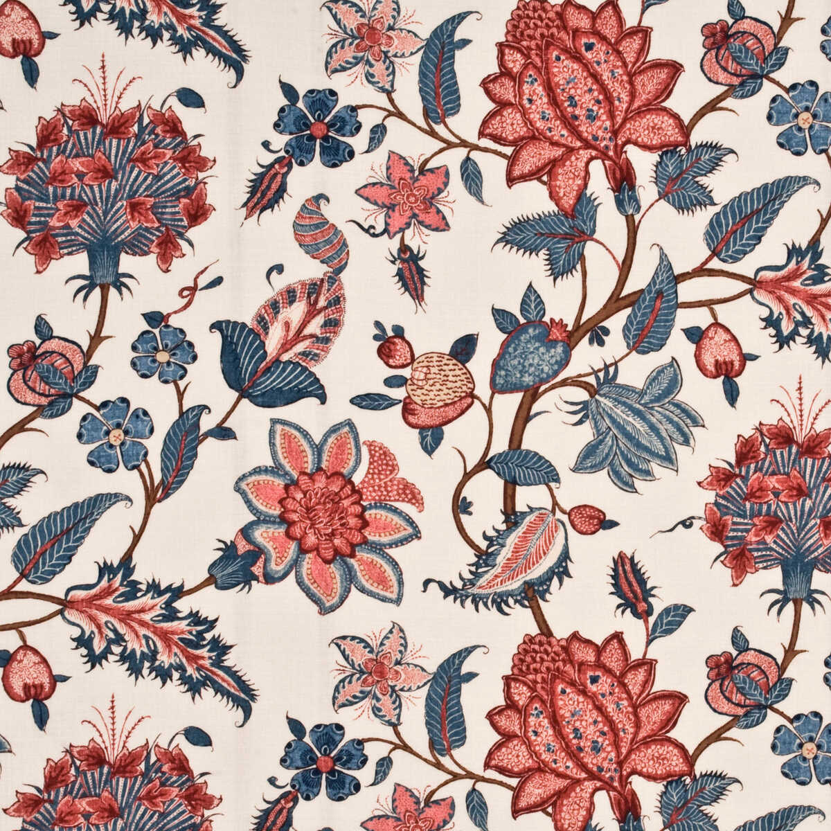 Baker'S Indienne - Blue/Pink - G P & J BAKER Fabric