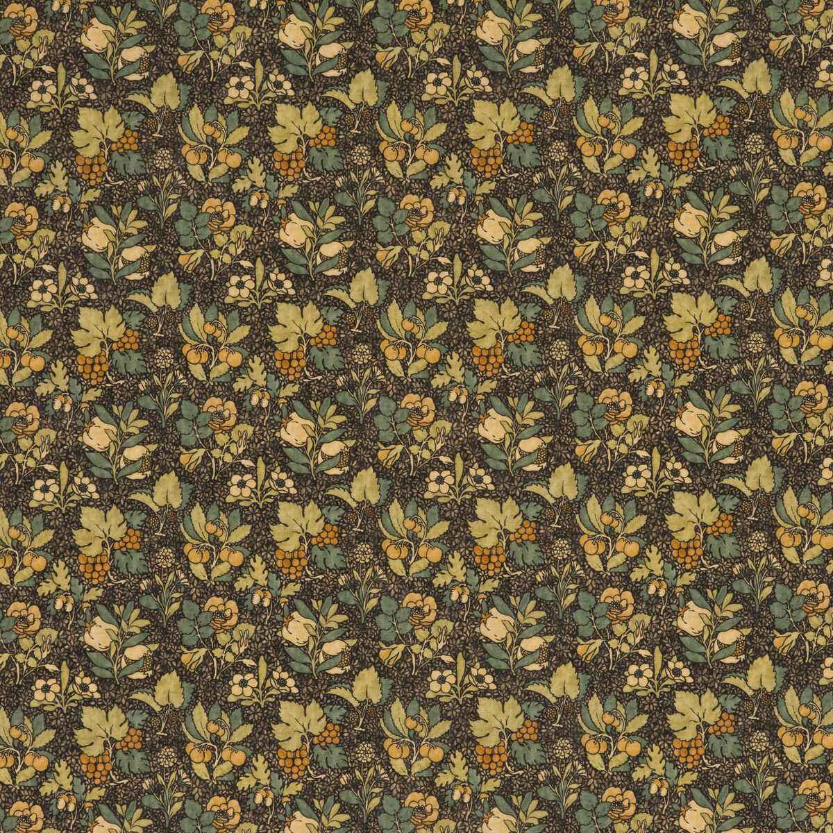 Bp1061930 Meadow Fruit Charcoal Green G P J Baker Fabric